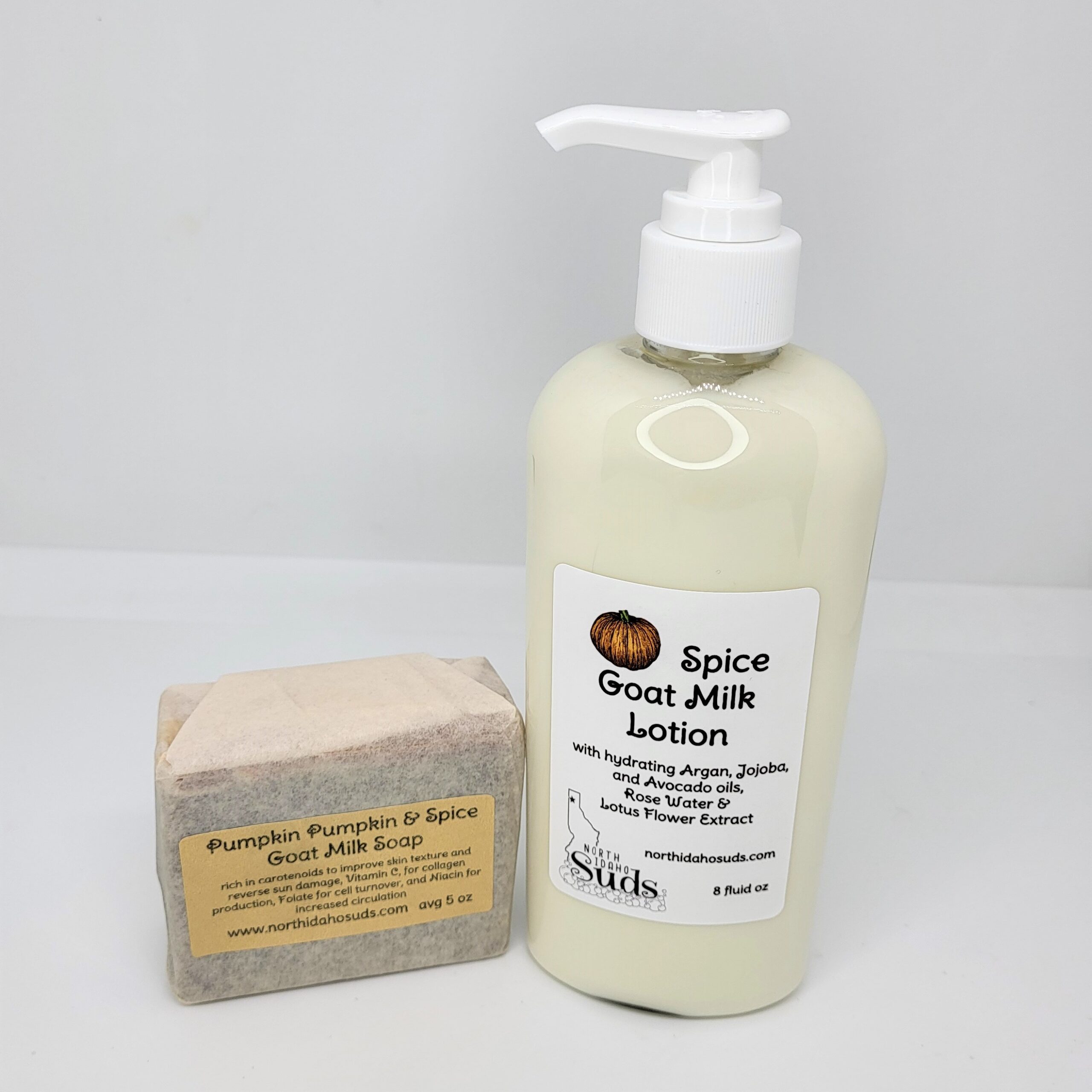 Pumpkin Spice Goat Milk Soap and Lotion Set